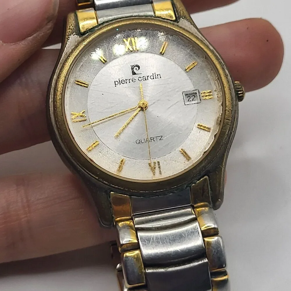Pierre Cardin Two Tone Quartz Analog Ladies Watch with Date